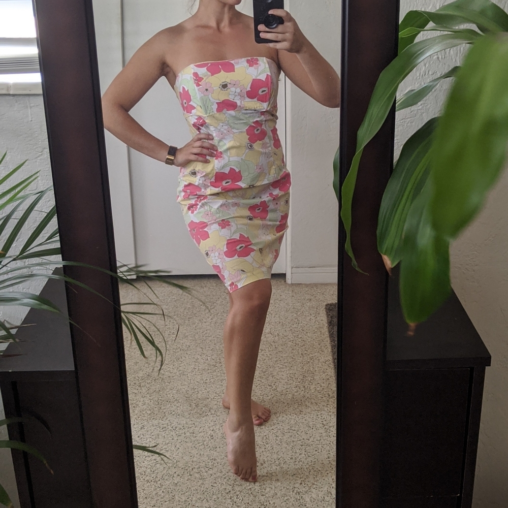 Floral Sleeveless Occasion Dress